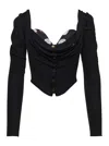 Vivienne Westwood Black Bea Corset Cardi Blouse In Black