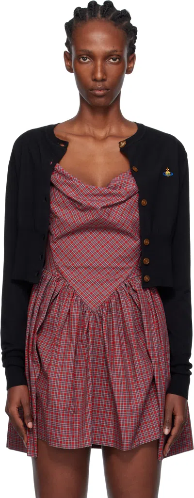 Vivienne Westwood Black Bea Cropped Cardigan