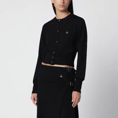 Vivienne Westwood Black Bea Cropped Cardigan