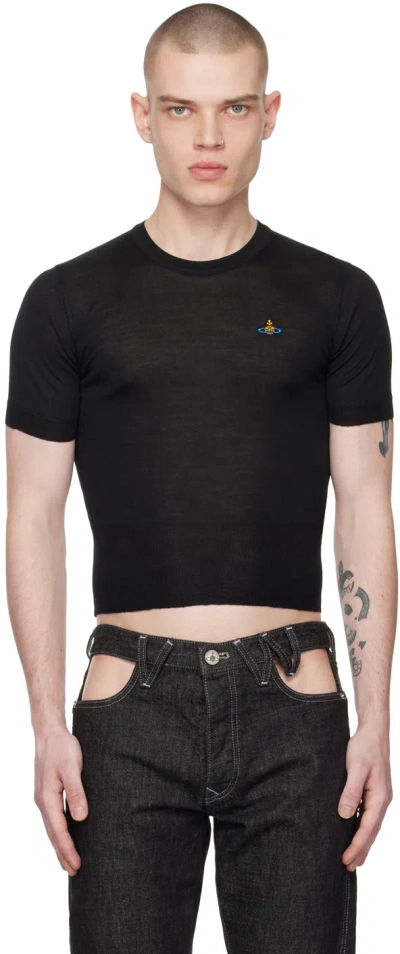 Vivienne Westwood Black Bea T-shirt In N401 Black