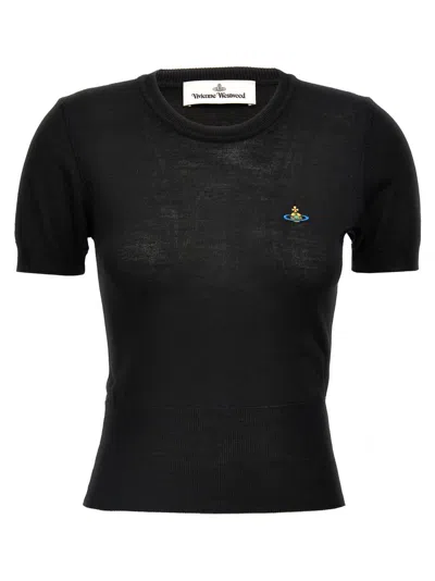 Vivienne Westwood Bea Crew Neck T-shirt In Black