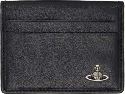 Vivienne Westwood Black Bifold Leather Man Card Holder