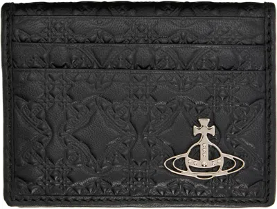 VIVIENNE WESTWOOD BLACK BIFOLD MAN CARD HOLDER