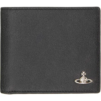 Vivienne Westwood Black Bifold Wallet In Aw26-p410 Off Black