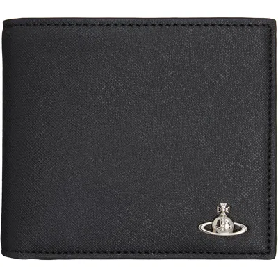 Vivienne Westwood Black Bifold Wallet In Ss26-n401 Black