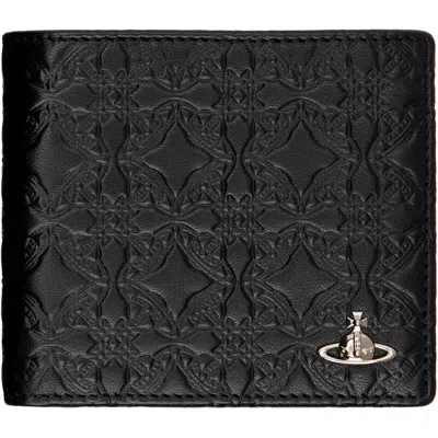 Vivienne Westwood Black Billfold Man Wallet In White
