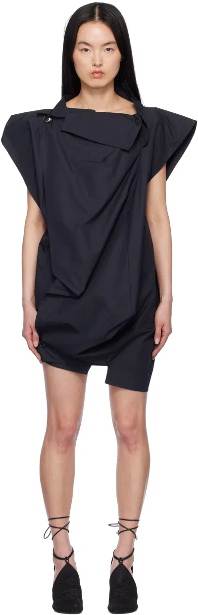 Vivienne Westwood Black Billow Vest In N401 Black