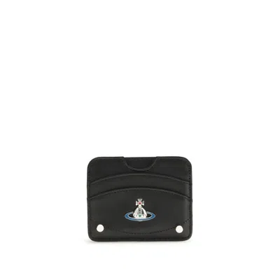 Vivienne Westwood Black Calf Leather Bos Taurus Wallet