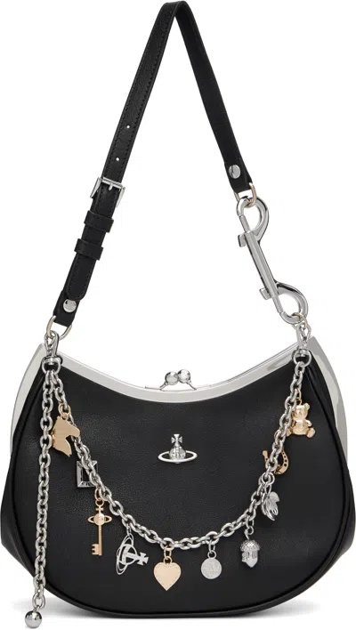 Vivienne Westwood Black Charm Frame Bag
