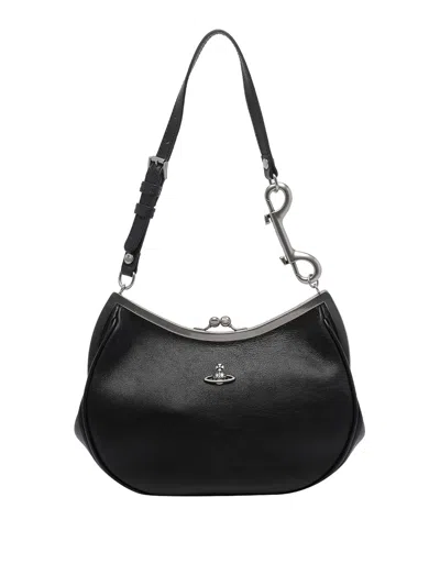 Vivienne Westwood Black Charm Frame Purse