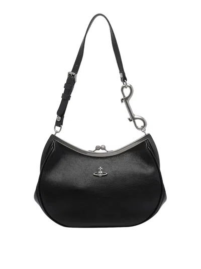Vivienne Westwood Black Charm Frame Purse