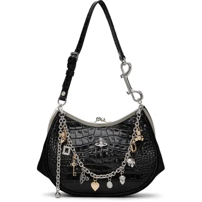 Vivienne Westwood Black Charm Frame Purse In N401 Black