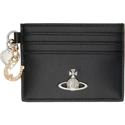 Vivienne Westwood Black Charms Card Holder In N401 Black