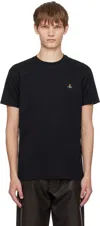 Vivienne Westwood Organic Cotton T-shirt With Signature Orb Logo In Black