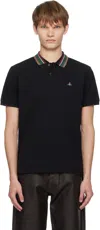 Vivienne Westwood Classic Cotton Pique Polo Shirt In Black