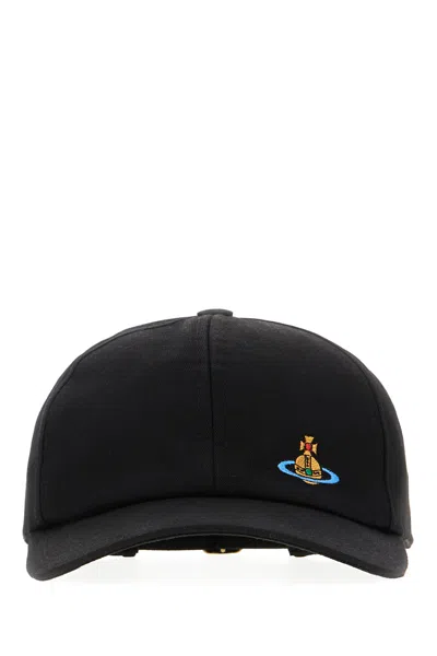 Vivienne Westwood Black Cotton Baseball Cap