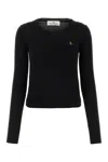Vivienne Westwood Women Cotton And Cashmere Blend Jumper In Black