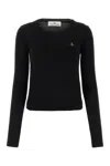 Vivienne Westwood Women Cotton And Cashmere Blend Jumper In Black