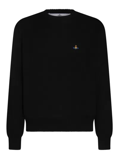 VIVIENNE WESTWOOD BLACK COTTON CARDIGAN