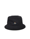 VIVIENNE WESTWOOD BLACK COTTON HAT