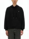 Vivienne Westwood Black Cotton Hoodie In Black