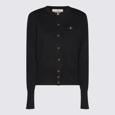 VIVIENNE WESTWOOD BLACK COTTON KNITWEAR