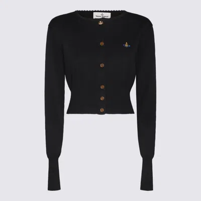 VIVIENNE WESTWOOD BLACK COTTON KNITWEAR