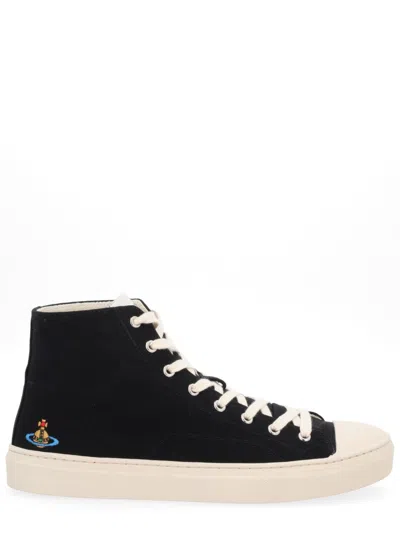 Vivienne Westwood Black Cotton Sneakers
