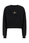 Vivienne Westwood Athletic Logo Jersey Sweatshirt In Black
