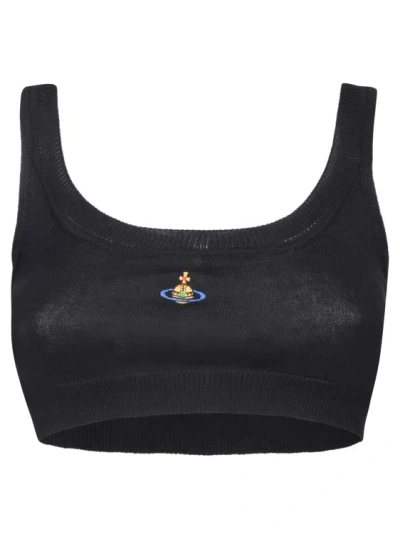 VIVIENNE WESTWOOD BLACK COTTON TOP