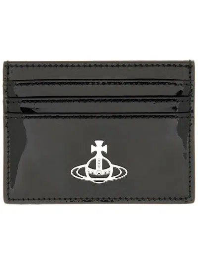 Vivienne Westwood Black Cow Leather Wallets