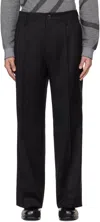 Vivienne Westwood Black Creased Trousers In Ss24-n401