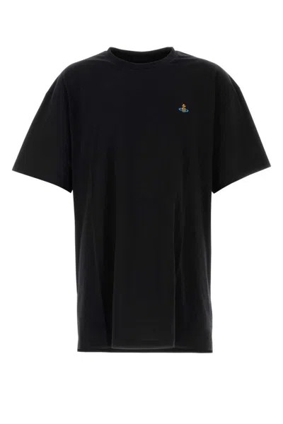 Vivienne Westwood Black Crewneck Logo T-shirt