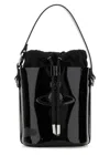 Vivienne Westwood Black Leather Daisy Bucket Bag In Black