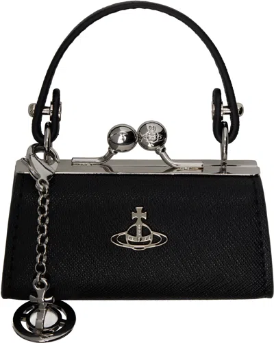Vivienne Westwood Black Doll Bag Coin Pouch In N401 Black
