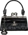 Vivienne Westwood Black Doll Bag Coin Pouch In N401 Black