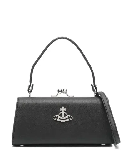 Vivienne Westwood Black Doll Xl Crossbody Bag