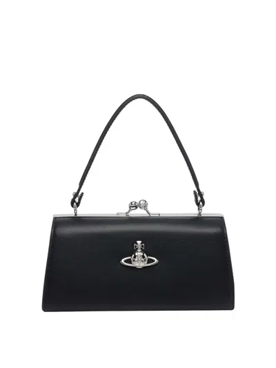 Vivienne Westwood Black Doll Xl Frame Purse