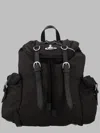 Vivienne Westwood Black Drawstring Backpack In Black