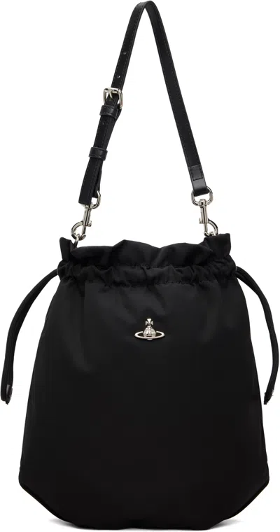 Vivienne Westwood Black Drawstring Bag