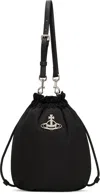 Vivienne Westwood Black Drawstring Pouch Set Bag In N401 Black