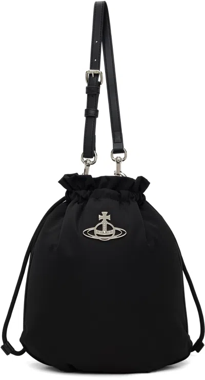 Vivienne Westwood Black Drawstring Pouch Set Bag