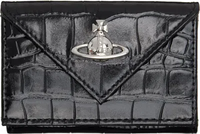 Vivienne Westwood Black Envelope Billfold Wallet