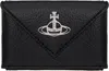 Vivienne Westwood Black Envelope Billfold Wallet In Aw24-n403