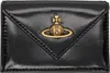 VIVIENNE WESTWOOD BLACK ENVELOPE BILLFOLD WALLET