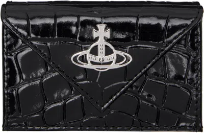 Vivienne Westwood Black Envelope Billfold Wallet In N401 Black