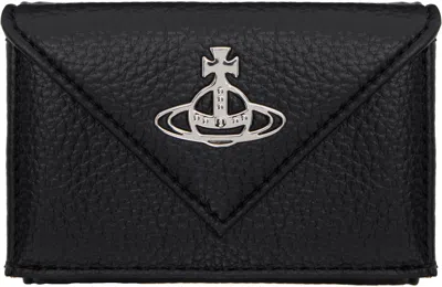 Vivienne Westwood Black Envelope Billfold Wallet In N403 Black