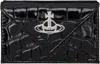 Vivienne Westwood Black Envelope Billfold Wallet In Ss25-n401