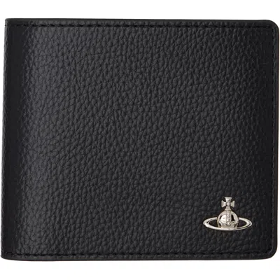 Vivienne Westwood Black Faux-leather Man. Billfold Wallet