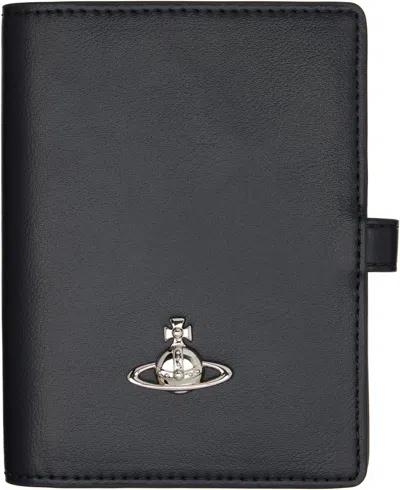 Vivienne Westwood Black Faux-leather Passport Holder